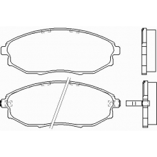 P 10 007 BREMBO Комплект тормозных колодок, дисковый тормоз