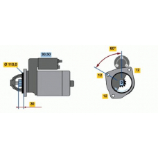 0 001 367 028 BOSCH Стартер