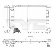 703-0003 TYC Радиатор, охлаждение двигателя