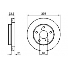 0 986 478 441 BOSCH Тормозной диск