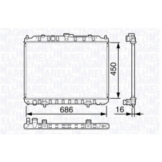 350213135200 MAGNETI MARELLI Радиатор, охлаждение двигателя