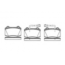 P5343.32 WOKING Комплект тормозных колодок, дисковый тормоз