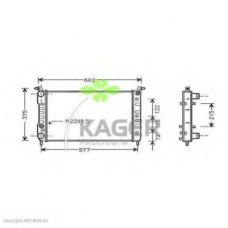 31-0430 KAGER Радиатор, охлаждение двигателя