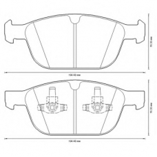 573293B BENDIX Комплект тормозных колодок, дисковый тормоз