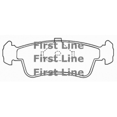 FBP1536 FIRST LINE Комплект тормозных колодок, дисковый тормоз