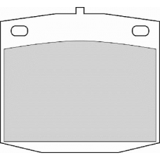 FD837A NECTO Комплект тормозных колодок, дисковый тормоз