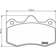 MDB3278 MINTEX Комплект тормозных колодок, дисковый тормоз