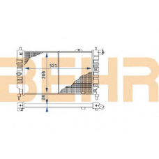 2110400 BEHR Radiator