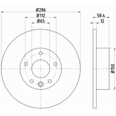 54594PRO PAGID Тормозной диск