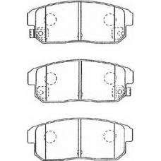 B2N040 AISIN Комплект тормозных колодок, дисковый тормоз