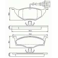 13-0460-7178-2-SET-MS MASTER-SPORT Комплект тормозных колодок, дисковый тормоз