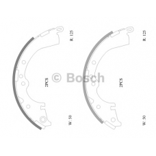 0 986 AB0 116 BOSCH Комплект тормозных колодок