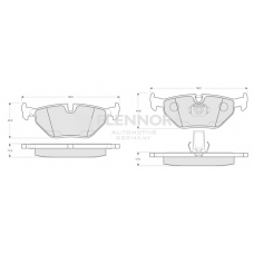 FB210174 FLENNOR Комплект тормозных колодок, дисковый тормоз