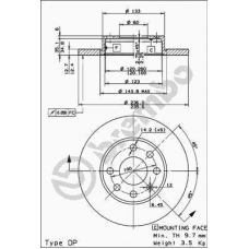 08.4475.10 BREMBO Тормозной диск