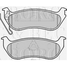 BBP2174 BORG & BECK Комплект тормозных колодок, дисковый тормоз