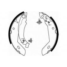 GS8158 TRW Комплект тормозных колодок