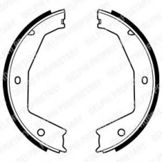 LS1954 DELPHI Комплект тормозных колодок, стояночная тормозная с