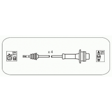 JP364 JANMOR Комплект проводов зажигания