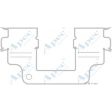 KIT1175 APEC Комплектующие, тормозные колодки