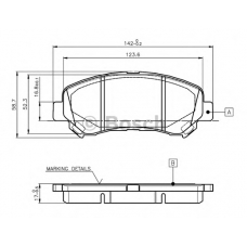 0 986 TB3 117 BOSCH Комплект тормозных колодок, дисковый тормоз