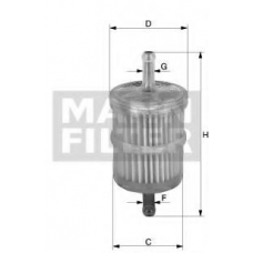 WK 32/7 MANN-FILTER Топливный фильтр; Воздушный фильтр, компрессор - п
