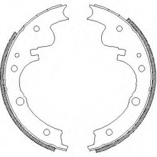 Z4121.00 WOKING Комплект тормозных колодок