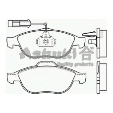 QA63-05 ASHUKI Комплект тормозных колодок, дисковый тормоз