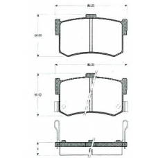 BLF1006 QUINTON HAZELL Комплект тормозных колодок, дисковый тормоз