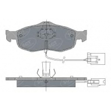 SP 204 SCT Комплект тормозных колодок, дисковый тормоз