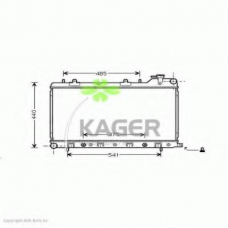 31-1035 KAGER Радиатор, охлаждение двигателя