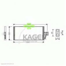 94-5051 KAGER Конденсатор, кондиционер