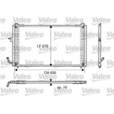 817375 VALEO Конденсатор, кондиционер