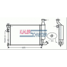 1508501 KUHLER SCHNEIDER Радиатор, охлаждение двигател