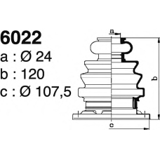6022 DEPA Комплект пылника, приводной вал
