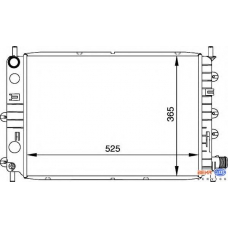 8MK 376 716-041 HELLA Радиатор, охлаждение двигателя