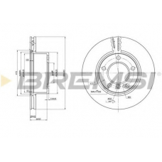 DBB228V BREMSI Тормозной диск