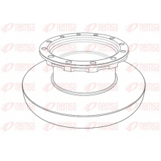 NCA1196.10 REMSA Тормозной диск