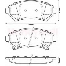 573063B BENDIX Комплект тормозных колодок, дисковый тормоз