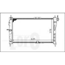011-017-0006 LORO Радиатор, охлаждение двигателя