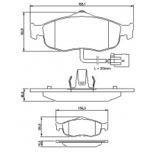 0 986 460 971 BOSCH Комплект тормозных колодок, дисковый тормоз