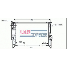 1418001 KUHLER SCHNEIDER Радиатор, охлаждение двигател