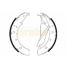 SH1209 BRAKE ENGINEERING Комплект тормозных колодок