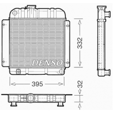 DRM05001 DENSO Радиатор, охлаждение двигателя