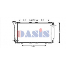 350190N AKS DASIS Радиатор, охлаждение двигателя