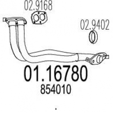 01.16780 MTS Труба выхлопного газа