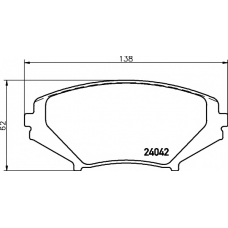 8DB 355 010-881 HELLA PAGID Комплект тормозных колодок, дисковый тормоз