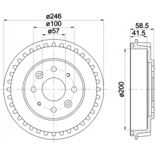 MBD239 MINTEX Тормозной барабан