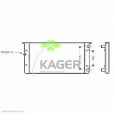 31-1196 KAGER Радиатор, охлаждение двигателя