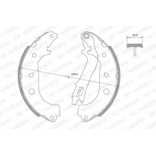 152-2494 WEEN Комплект тормозных колодок