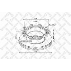 85-00809-SX STELLOX Тормозной диск